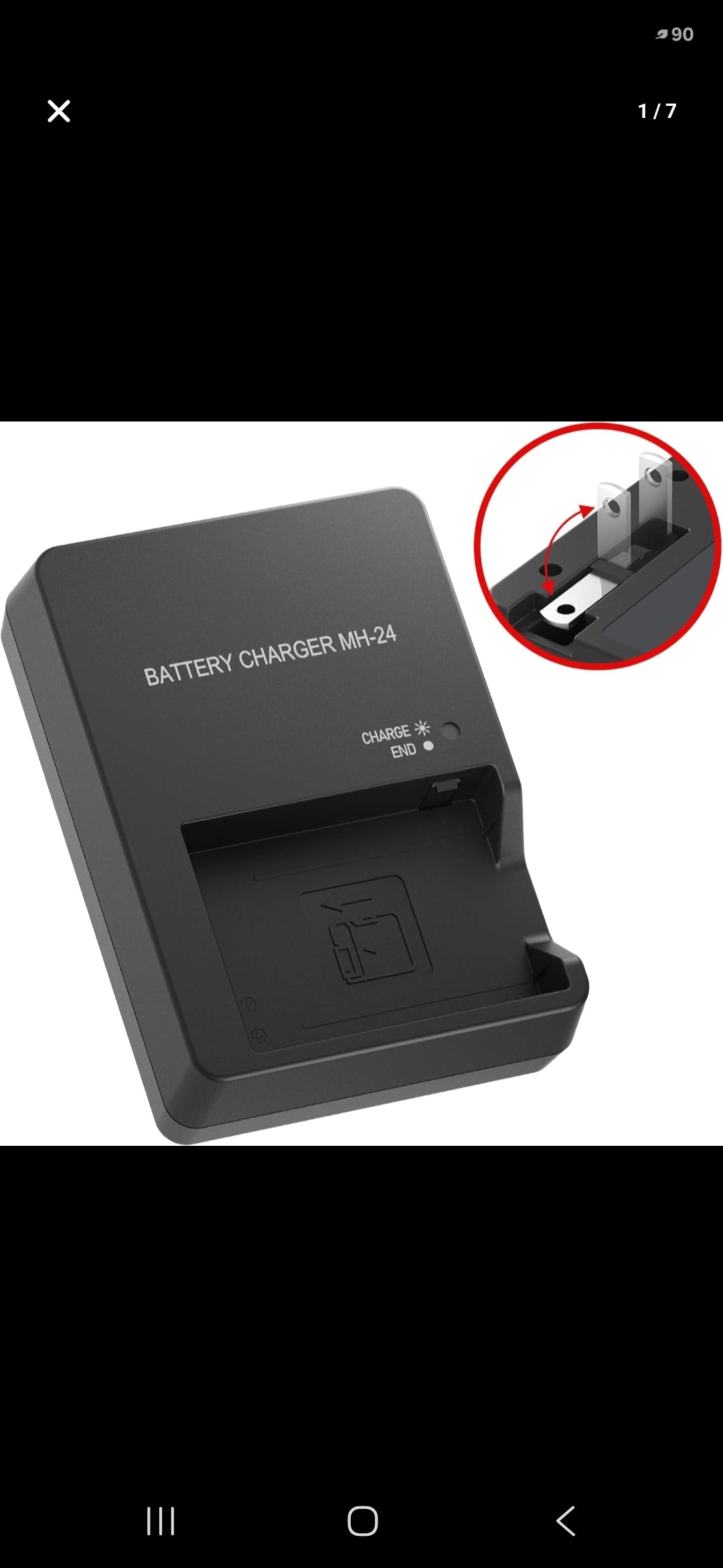 MH-24 Wall Battery Charger for Nikon: for EN-EL14 EN-EL14A Battery Compatible with D3100 D3200 D3400 D3300 D3500 D5100 D5200 D5300 D5600 D5500 Df DSLR Coolpix P7000 P7100 P7700 Digital SLR Cameras