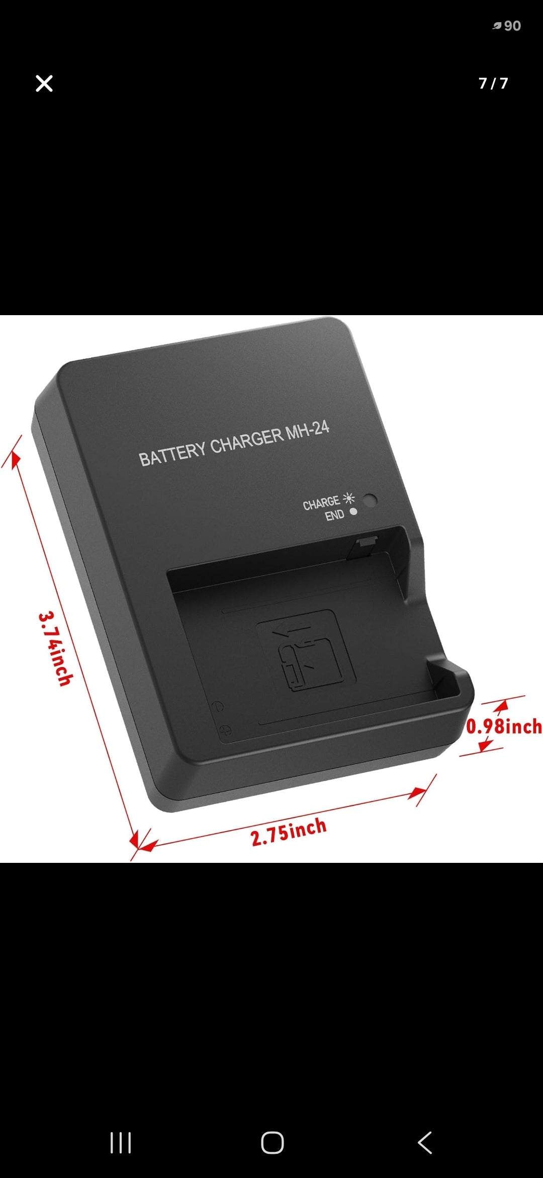 MH-24 Wall Battery Charger for Nikon: for EN-EL14 EN-EL14A Battery Compatible with D3100 D3200 D3400 D3300 D3500 D5100 D5200 D5300 D5600 D5500 Df DSLR Coolpix P7000 P7100 P7700 Digital SLR Cameras